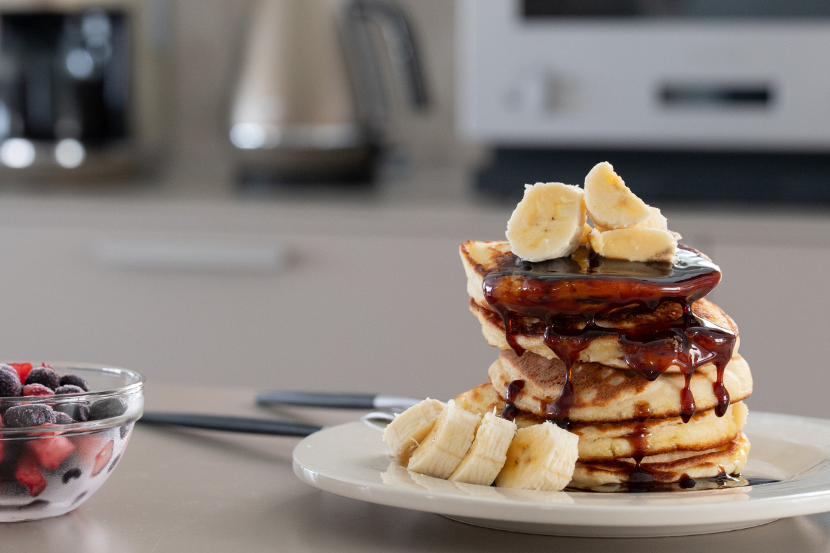 米粉と甘酒でつくるパンケーキ